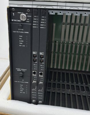 8110 Invensys Triconex High Density Main Chassis with Six RS-485 I/O Expansion Bus Ports and Two Sets of Ports for Channel A, B and C