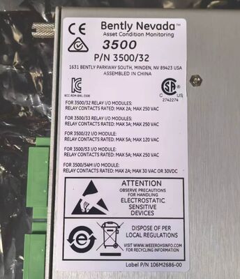 125720-02 Bently Nevada 3500 4-канальный реле модуль полной высоты с логикой привода тревоги